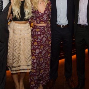 Two piece top/maxi skirt